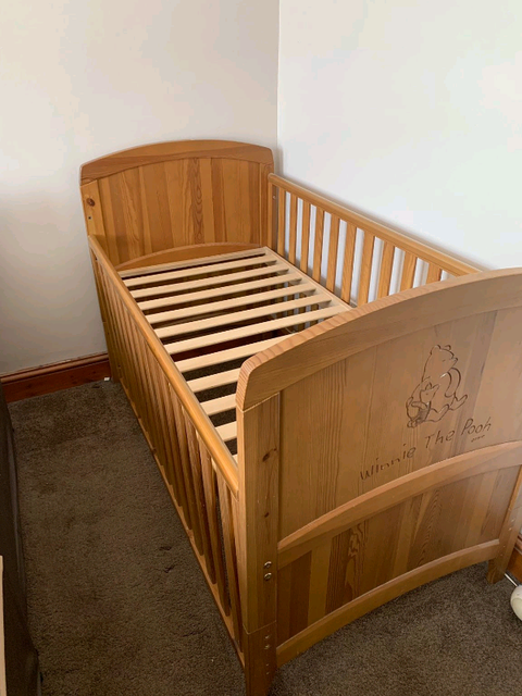 mothercare winnie the pooh cot bed